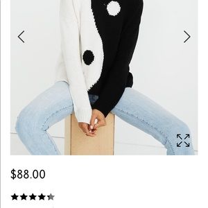 used madewell yin yang sweater
